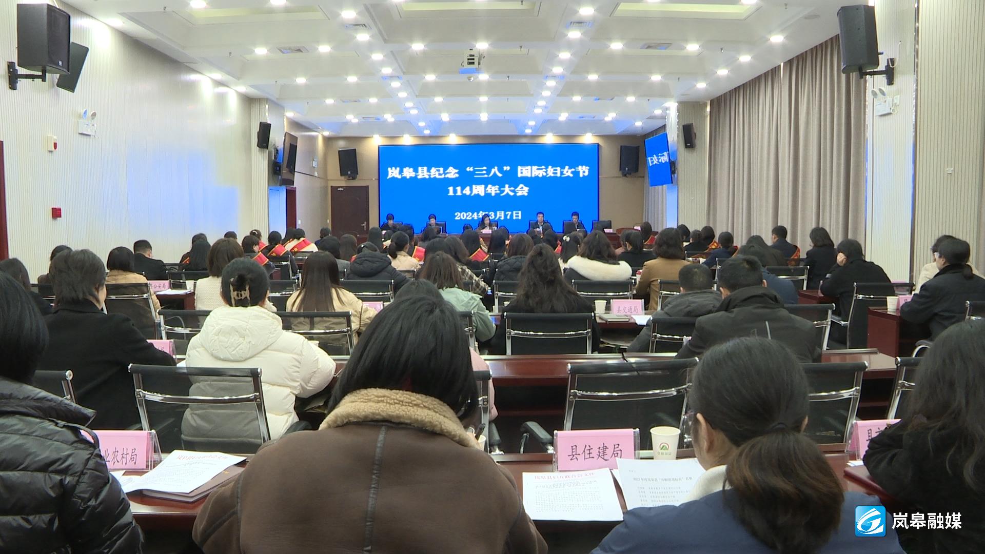 岚皋县召开纪念三八国际妇女节114周年大会